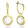 Jachete cercei Tahlia, Albi, Placat cu auriu - Swarovski, 5616027