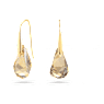 Energic drop earrings, Brown, Gold-tone plated - Swarovski, 5616263