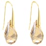 Energic drop earrings, Brown, Gold-tone plated - Swarovski, 5616263
