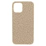 High smartphone case, iPhone® 12/12 Pro, Gold tone - Swarovski, 5616374