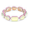 Chroma Tennis bracelet, Magnetic closure, Mixed cuts, Multicolored, Rhodium plated - Swarovski, 5616383