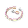 Chroma Tennis bracelet, Magnetic closure, Mixed cuts, Multicolored, Rhodium plated - Swarovski, 5616383