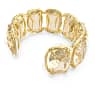 Bracciale rigido Harmonia, Cristalli oversize fluttuanti, Tono dorato, Placcato color oro - Swarovski, 5616521