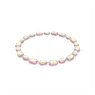 Chroma Tennis necklace, Magnetic closure, Mixed cuts, Multicolored, Rhodium plated - Swarovski, 5616640