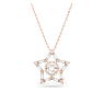 Stella pendant, Mixed cuts, Star, White, Rose gold-tone plated - Swarovski, 5617766