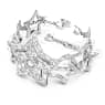 Stella bracelet, Mixed cuts, Star, Large, White, Rhodium plated - Swarovski, 5617880