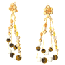 Somnia Oorhangers, Kroonluchter, Extra lang, Meerkleurig, Goudkleurige toplaag - Swarovski, 5618294