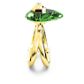 Numina ring, Pear cut, Green, Gold-tone plated - Swarovski, 5619441