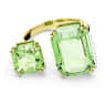 Millenia Öppen ring, Åttkantig slipning, Grön, Guldfärgad plätering - Swarovski, 5619628