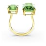 Millenia Öppen ring, Åttkantig slipning, Grön, Guldfärgad plätering - Swarovski, 5619628