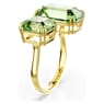 Millenia Öppen ring, Åttkantig slipning, Grön, Guldfärgad plätering - Swarovski, 5619630