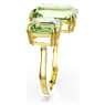 Millenia Öppen ring, Åttkantig slipning, Grön, Guldfärgad plätering - Swarovski, 5619630