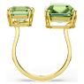 Millenia Öppen ring, Åttkantig slipning, Grön, Guldfärgad plätering - Swarovski, 5619630