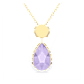 Chroma necklace, Drop cut, Small, Multicolored, Gold-tone plated - Swarovski, 5619786