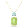 Orbita Halskette, Oktagon-Schliff, Mehrfarbig, Goldlegierungsschicht - Swarovski, 5619787