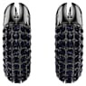 Cercei rotunzi Dextera, Mici, Negri, Placat cu ruteniu - Swarovski, 5620222