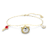 Zodiac Tiger bracelet, Tiger, Multicolored, Gold-tone plated - Swarovski, 5620295