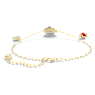 Zodiac Tiger bracelet, Tiger, Multicolored, Gold-tone plated - Swarovski, 5620295