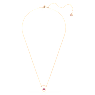 Pendente Una, Taglio tondo, Forma ovale, Rosso, Placcato color oro rosa - Swarovski, 5620550