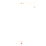 Una pendant, Round cut, Oval shape, Red, Rose gold-tone plated - Swarovski, 5620550