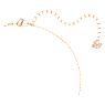 Una pendant, Round cut, Oval shape, Red, Rose gold-tone plated - Swarovski, 5620550