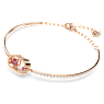 Una bracelet, Round cut, Oval shape, Red, Rose gold-tone plated - Swarovski, 5620553