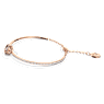 Una armband, Ronde slijpvorm, Paars, Roségoudkleurige toplaag - Swarovski, 5620554