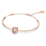 Millenia bangle, Octagon cut, Pavé, Pink, Rose gold-tone plated - Swarovski, 5620555