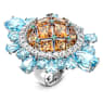 Bague cocktail Curiosa, Multicolore, Métal rhodié - Swarovski, 5620691