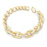 Dextera bracelet, Pavé, White, Gold-tone plated - Swarovski, 5622221