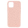 High smartphone case, iPhone® 12/12 Pro, Pale pink - Swarovski, 5622305