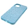 High smartphone case, iPhone® 12/12 Pro, Blue - Swarovski, 5622307