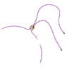 Dulcis necklace, Cushion cut, Rose gold tone - Swarovski, 5622377