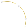 Ras-de-cou Constella, Taille ronde, Blanc, Placage de ton or brillant - Swarovski, 5622720