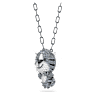 Zodiac Tiger pendant, Tiger, Gray, Ruthenium plated - Swarovski, 5623750