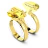 Prstan Lucent, Magnetna zaponka, Rumena, PVD zlatega odtenka - Swarovski, 5623774