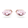 Lucent stud earrings, Pink, Rose gold-tone plated - Swarovski, 5626603