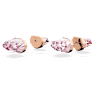 Lucent stud earrings, Pink, Rose gold-tone plated - Swarovski, 5626603