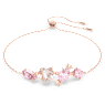 Gema 520 手鏈, 糖果, 粉紅色, 鍍玫瑰金色調 - Swarovski, 5626656