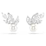 Uhančki Louison Pearl, List, Beli, Prevleka iz rodija - Swarovski, 5627346