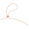Pendant watch, Triangle cut, Pink, Rose gold-tone finish - Swarovski, 5628296
