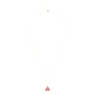 Pendant watch, Triangle cut, Pink, Rose gold-tone finish - Swarovski, 5628296