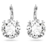 Pendants d'oreilles Millenia, Taille ronde, Blanches, Métal rhodié - Swarovski, 5628351