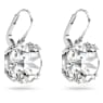 Millenia 드롭 이어링, 라운드 컷, 화이트, 로듐 플래팅 - Swarovski, 5628351