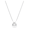 Millenia pendant, Trilliant cut, White, Rhodium plated - Swarovski, 5628352