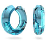 Lucent hoop earrings, Statement, Round shape, Blue - Swarovski, 5629220