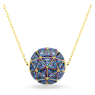 Curiosa Hänge, Triangelslipad, Blå, Guldfärgad plätering - Swarovski, 5629228