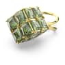 Curiosa cocktail ring, Square cut, Green, Gold-tone plated - Swarovski, 5630301