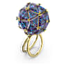 Curiosa Cocktailring, Trilliant-Schliff, Blau, Goldlegierungsschicht - Swarovski, 5630308