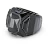 Chroma cocktail ring, Black, Ruthenium plated - Swarovski, 5630325